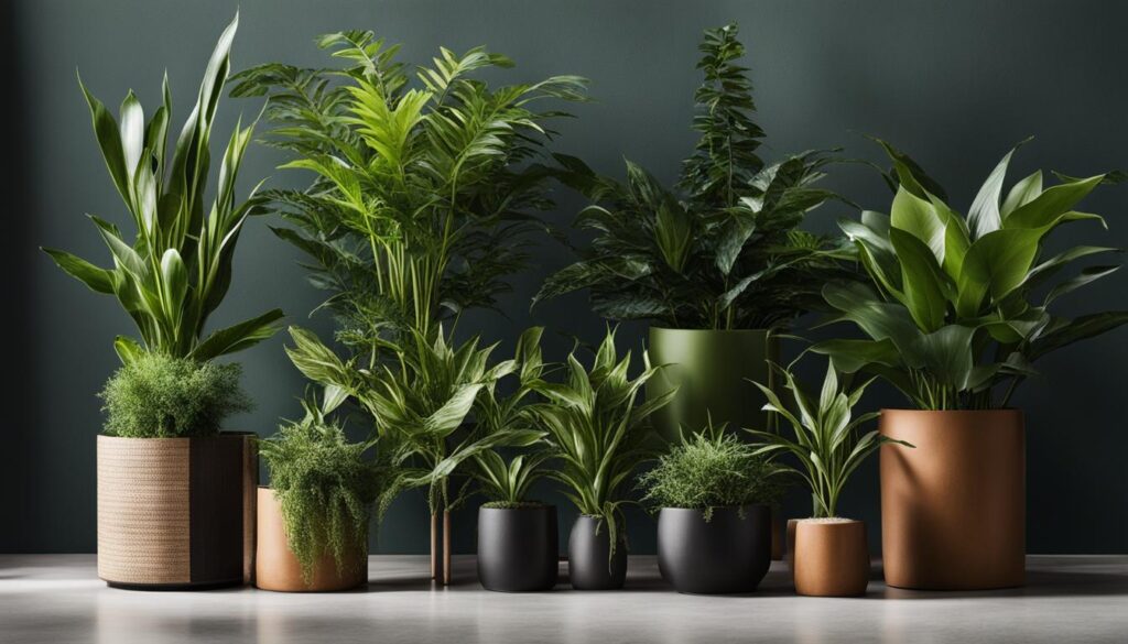 Low-light indoor plants