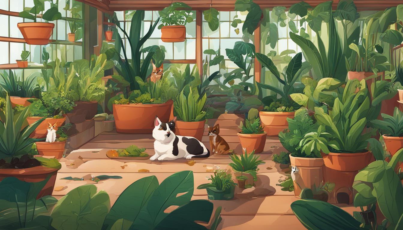 What is the relationship between indoor plant health and pet safety?