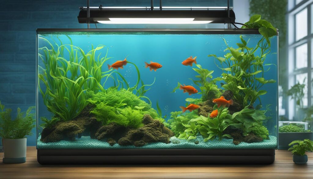 aquaponics fish tank