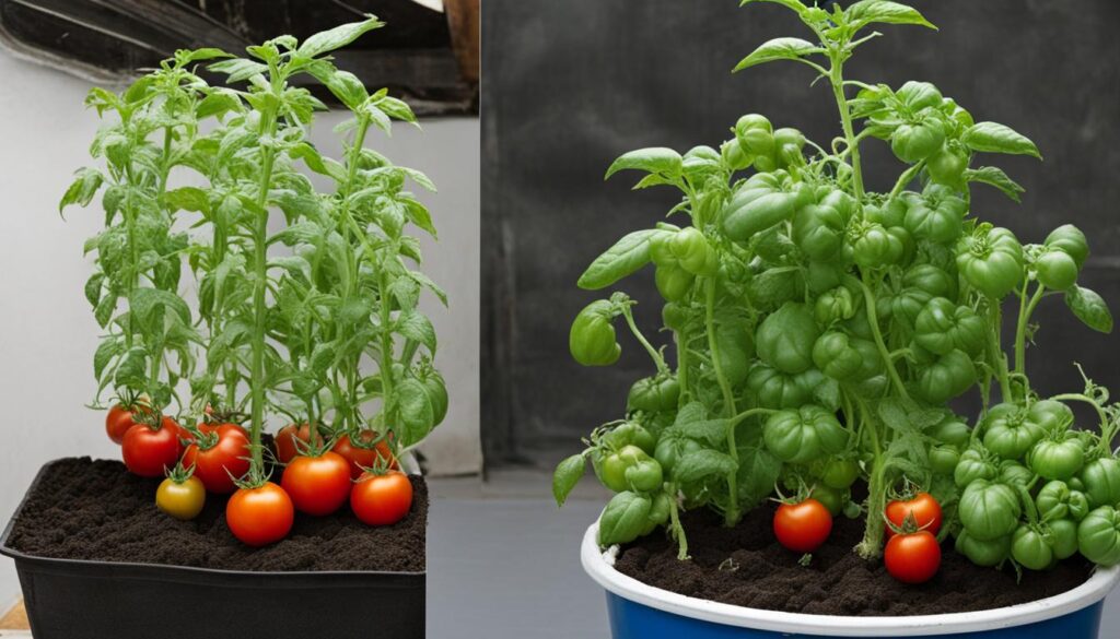 hydroponics vs. soil growth rate