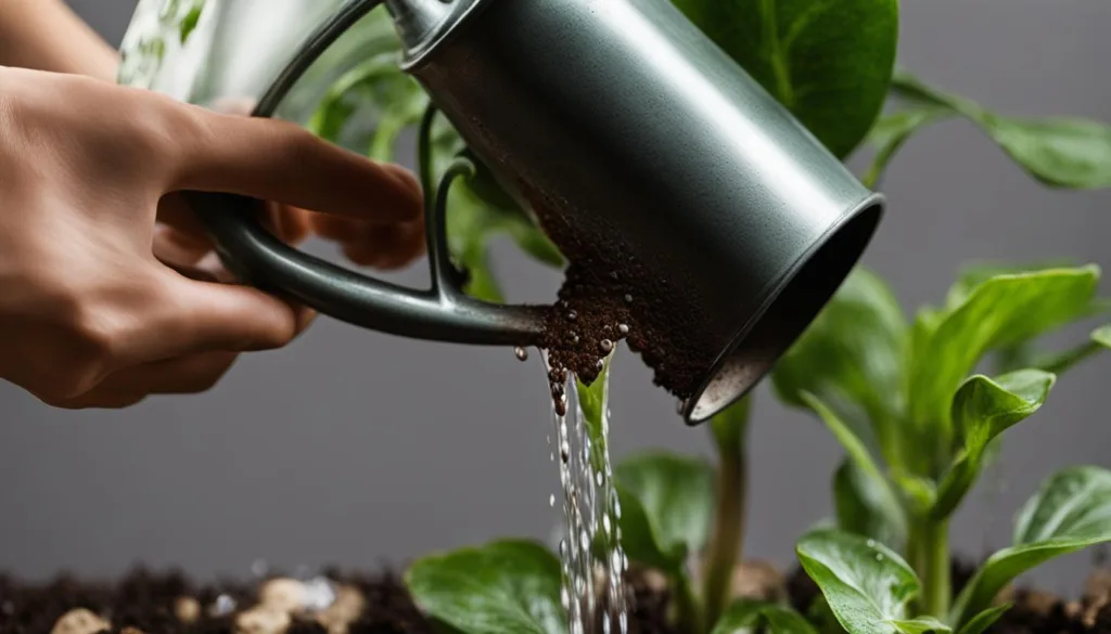 thorough watering for indoor plants