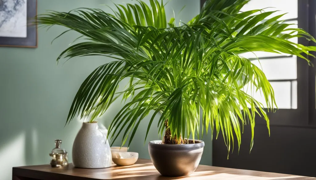 maintaining an areca palm indoors